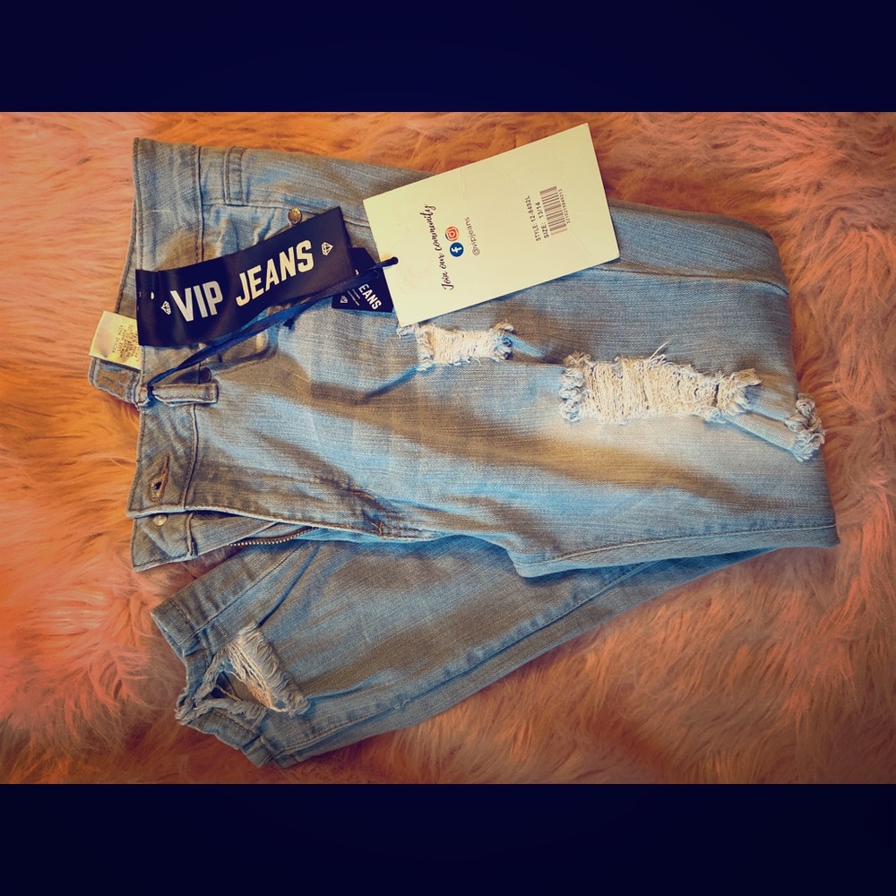 VIP ripped jeans